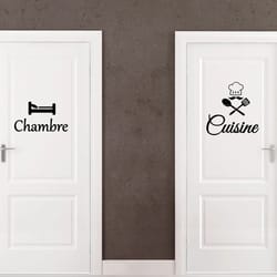 french kitchen door sticker cuisine wall decal chef door decor