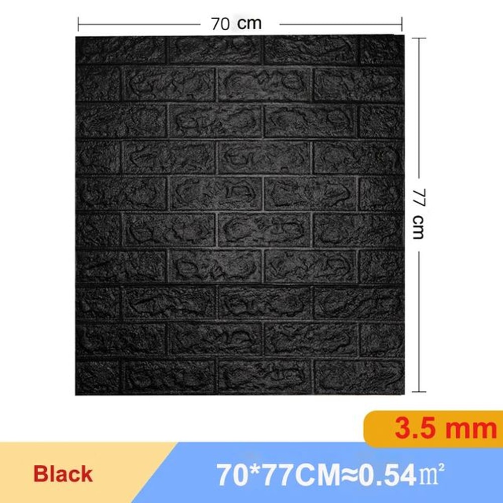 3D Brick Wall Sticker Self Adhesive Foam Panels Home Decor Set 11