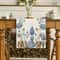 Easter Floral Table Runner Blue Eggs Linen Spring Dining Table Decor 5