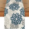 Blue Dahlia Linen Table Runner Floral Dining Table Decor For Elegant Home Styling 13