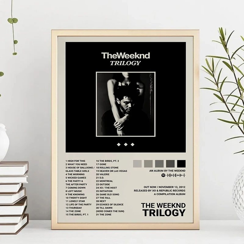 The Weeknd Canvas Poster Music Album Wall Art For Modern Room Decor 1