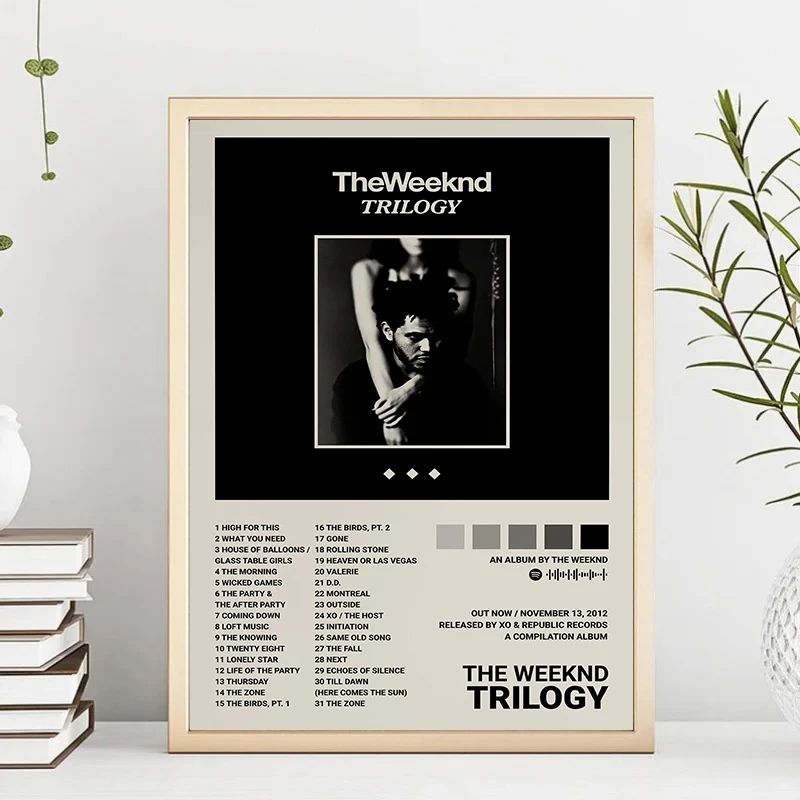 The Weeknd Canvas Poster Music Album Wall Art For Modern Room Decor 1
