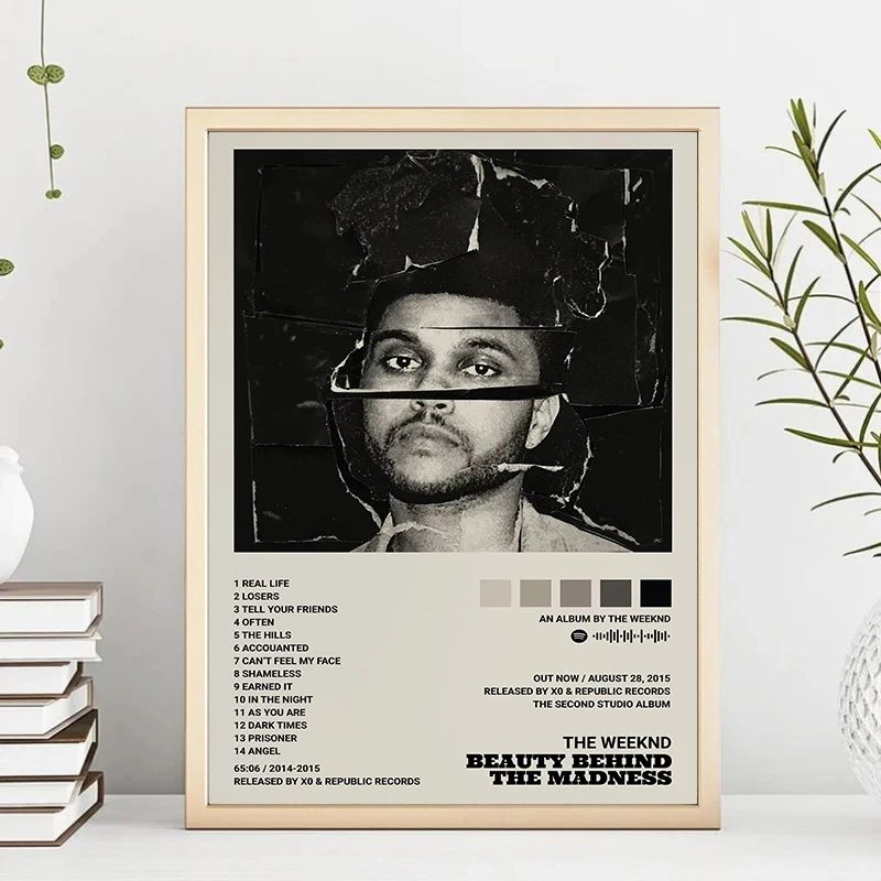 The Weeknd Canvas Poster Music Album Wall Art For Modern Room Decor 3