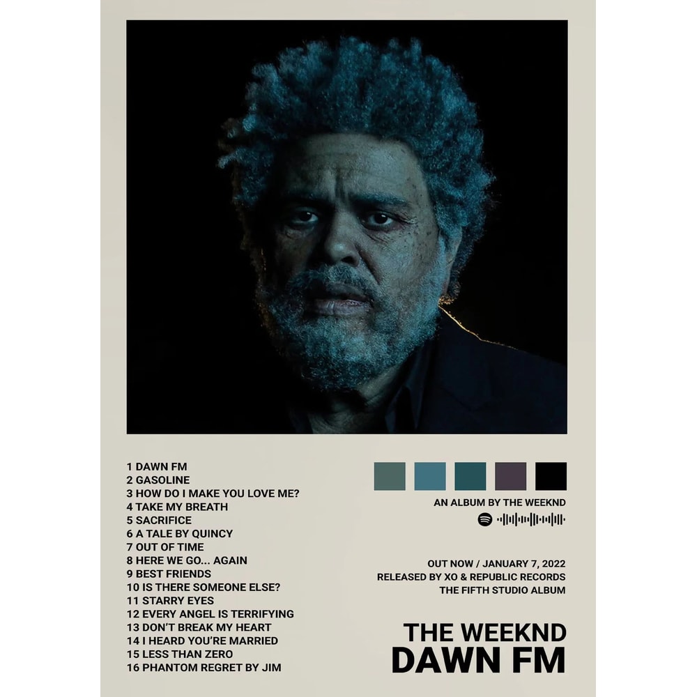 The Weeknd Canvas Poster Music Album Wall Art For Modern Room Decor 8