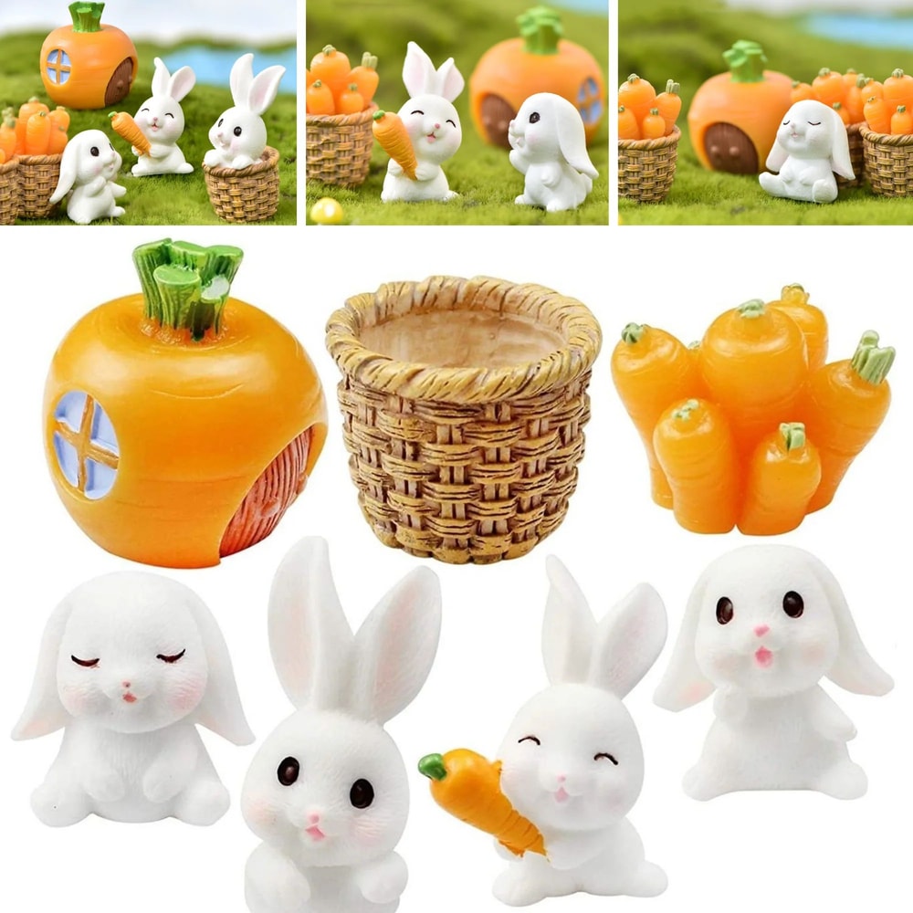 Mini Fairy Garden Accessories Set DIY Miniature Figurines For Garden And Dollhouse Decor 9