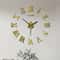 Large 3D DIY Wall Clock Modern Silent Wall Sticker Clock For Stylish Home Decor 13