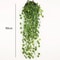 Artificial Hanging Ivy Plant With Rattan Basket Green Vine Decor For Home And Garden Styling 7