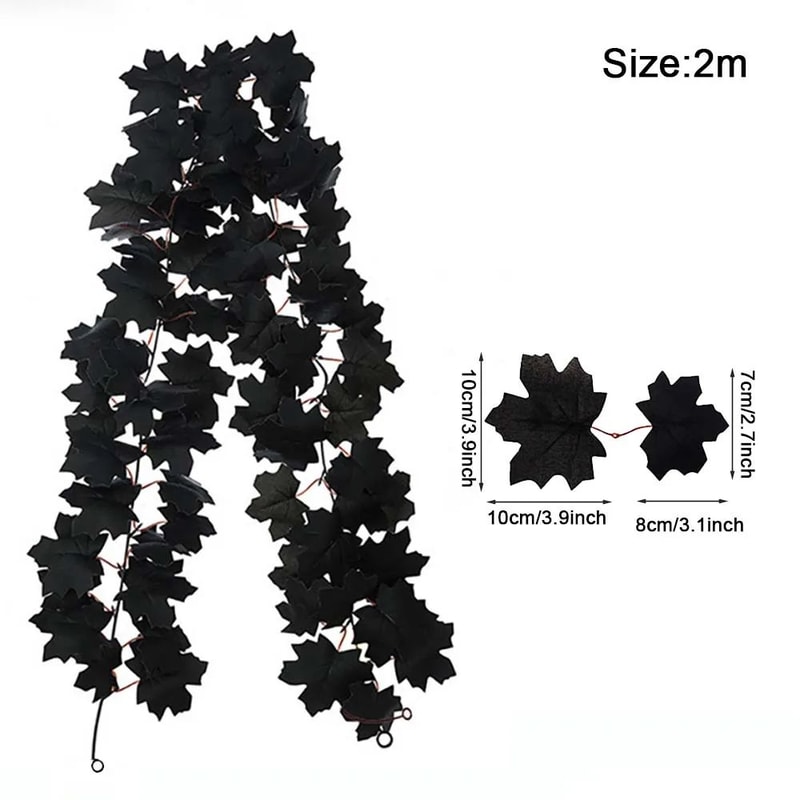 Autumn Maple Leaf Garland Artificial Fall Vine Decor For Home And Seasonal Styling 16