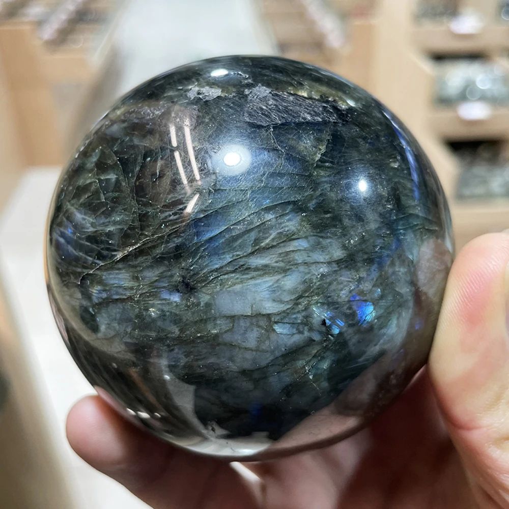 Natural Rose Quartz Crystal Ball Sphere Polished Healing Crystal Decor 8