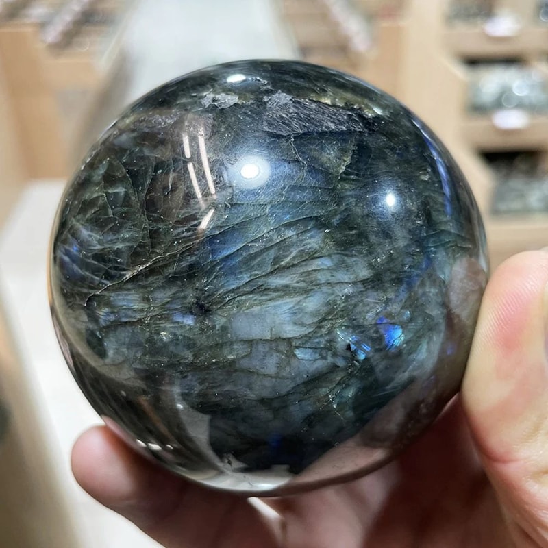 Natural Rose Quartz Crystal Ball Sphere Polished Healing Crystal Decor 8