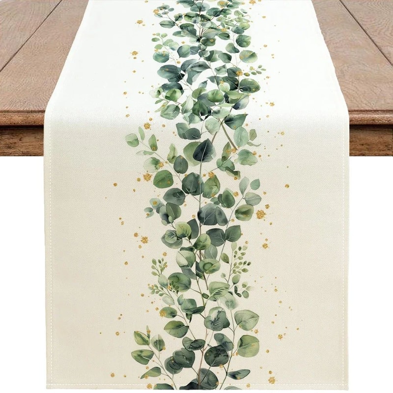 Eucalyptus Table Runner For Spring Table Decor And Farmhouse Dining Styling 4