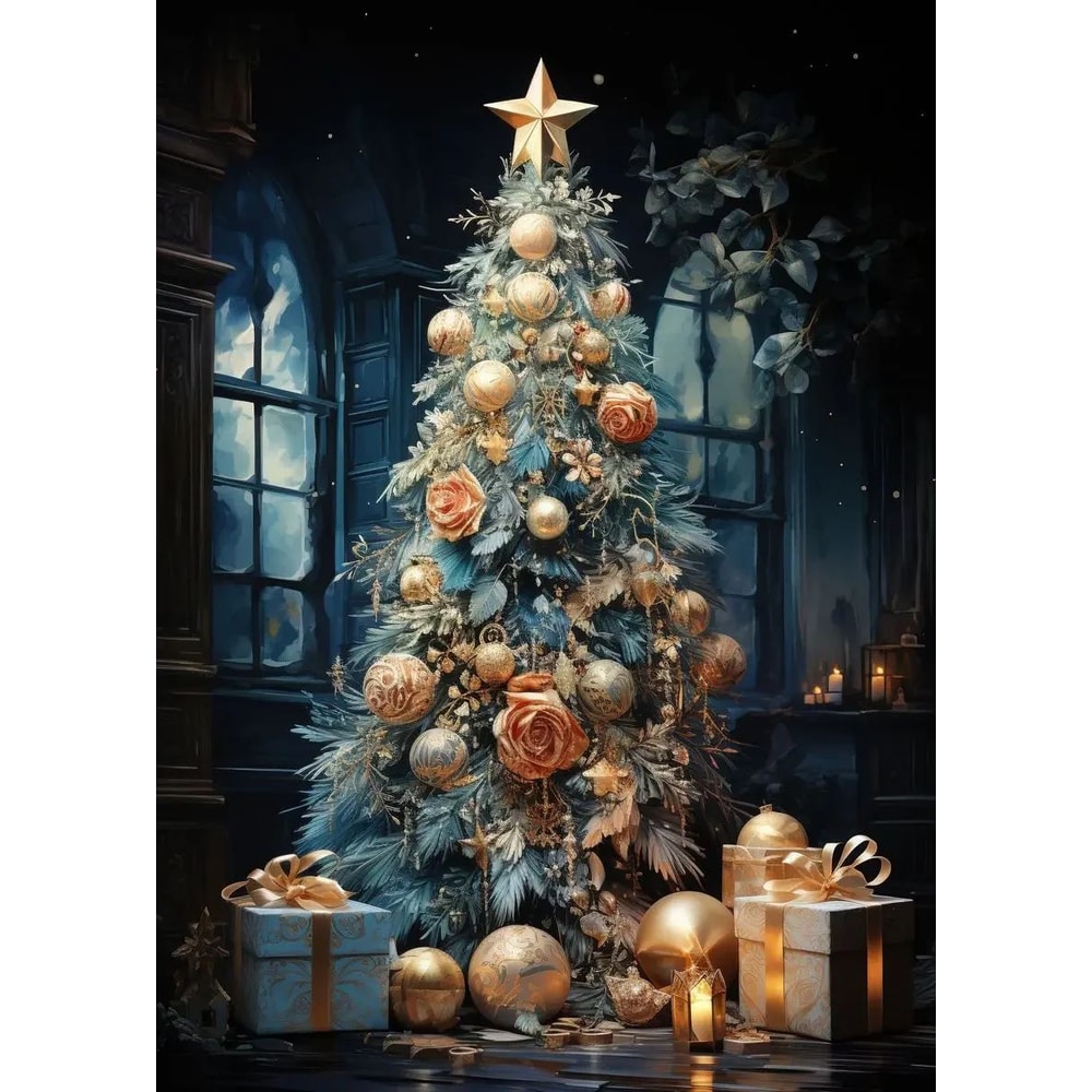 Christmas Canvas Wall Art With Santa Claus For Holiday Home Decor And Festive Styling 24