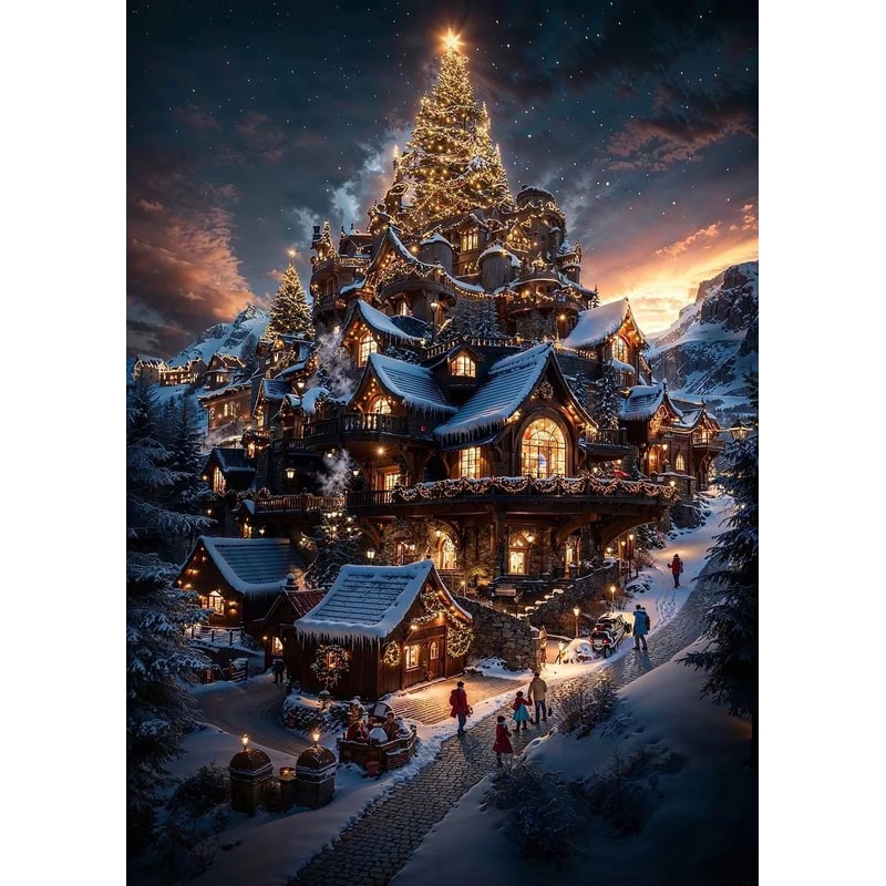 Christmas Canvas Wall Art With Santa Claus For Holiday Home Decor And Festive Styling 25