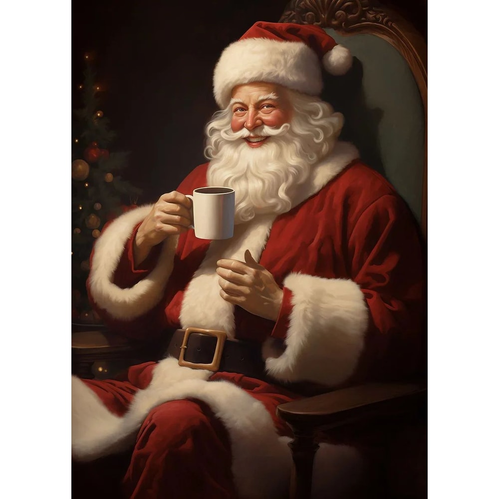 Christmas Canvas Wall Art With Santa Claus For Holiday Home Decor And Festive Styling 28