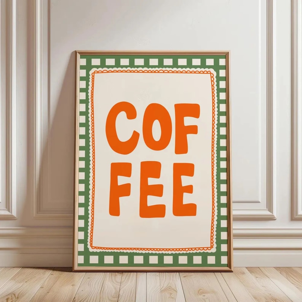 But First Cafecito Canvas Wall Art Minimalist Coffee Quote Decor 17