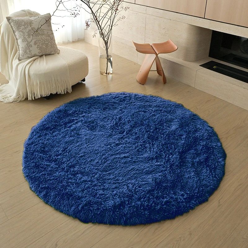 Soft Round Plush Rug Fluffy Kids Nursery Playroom Carpet 7