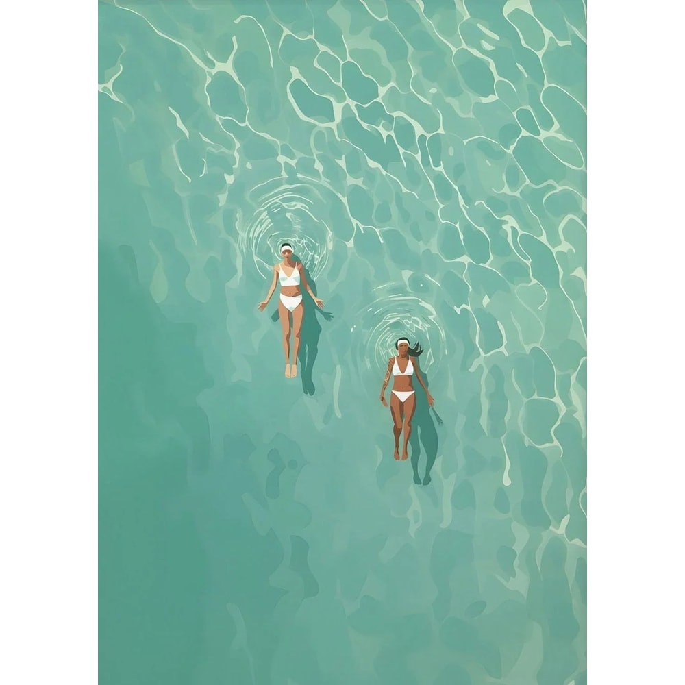 Summer Pool Party Canvas Wall Art Beach Ocean Nordic Decor 5