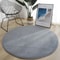 Round Coral Velvet Rug Soft Modern Living Room And Kids Carpet 10