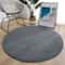 Round Coral Velvet Rug Soft Modern Living Room And Kids Carpet 8