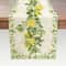 Lemon Floral Linen Table Runner Farmhouse Spring Summer Table Decor 0