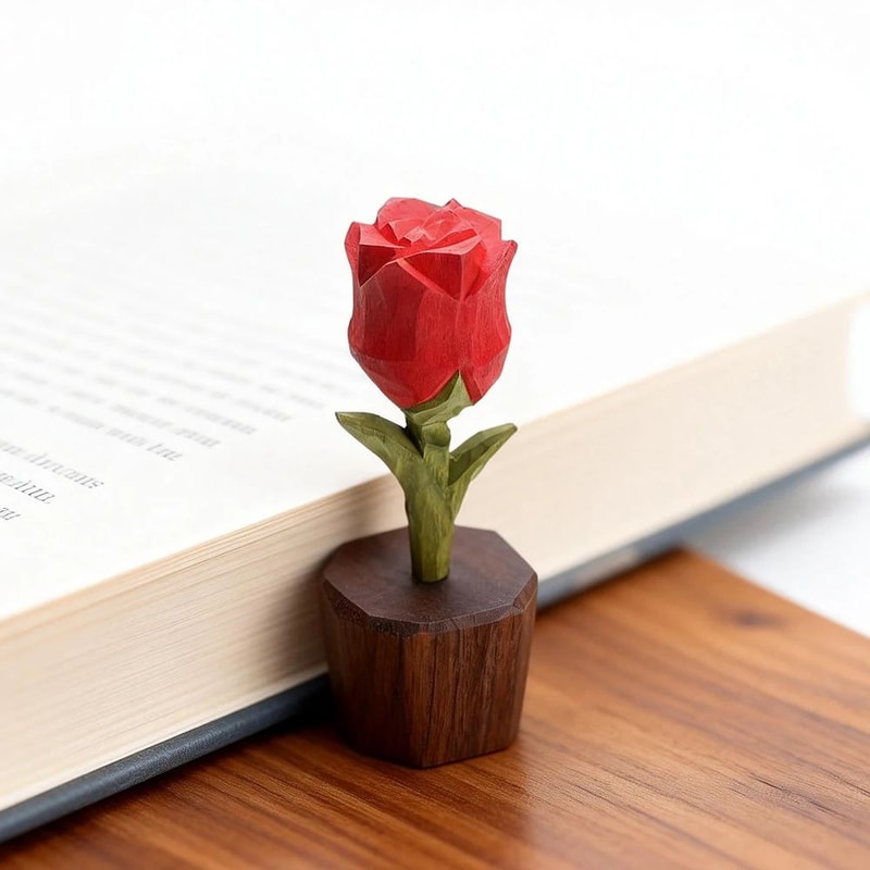 Handmade Wooden Fox Figurine Rustic Animal Decor Mini Sculpture 13