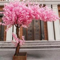 artificial cherry blossom tree realistic indoor outdoor floral decor