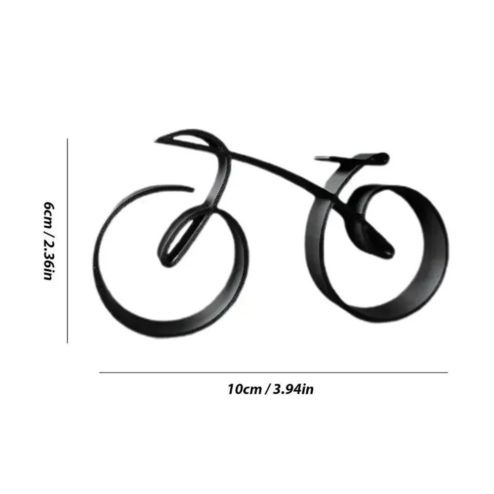 Minimalist Acrylic Bicycle Sculpture Modern Desk Decor Ornament 5
