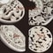 Carved Wooden Applique Floral Furniture Onlay Decorative Trim 1