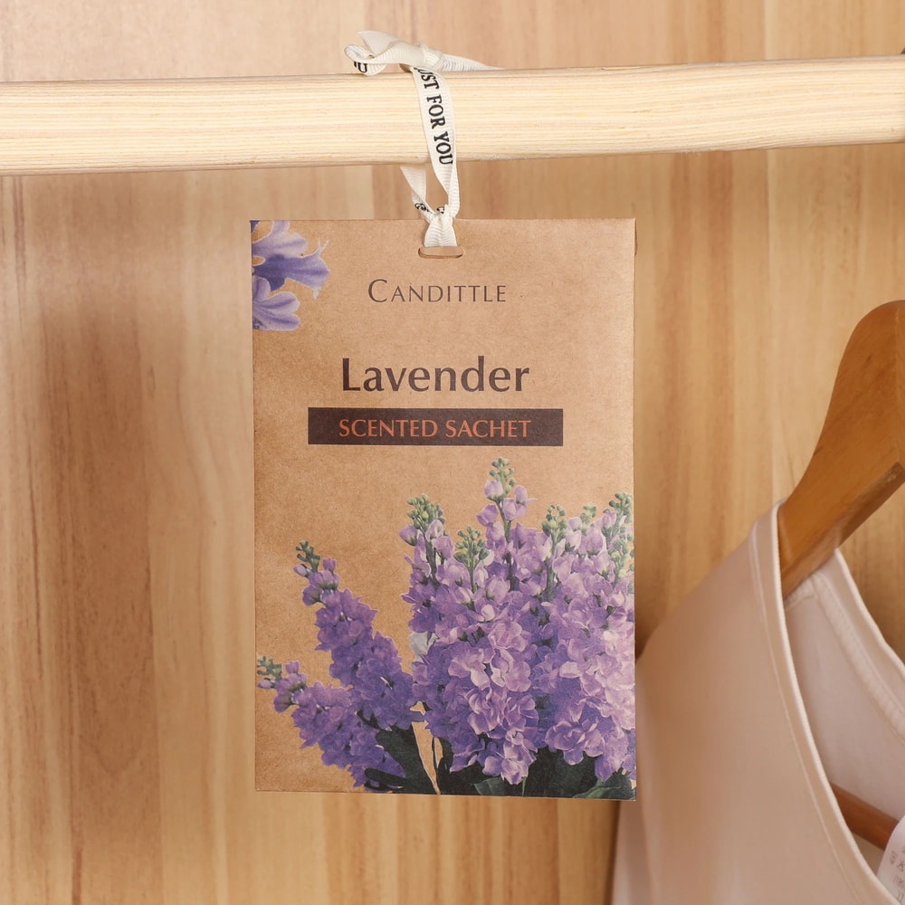 Lavender Rose Sandalwood Scented Sachet Set Long Lasting Closet Freshener 2