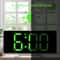 LED Mirror Alarm Clock Dimmable Digital Desk Clock With Large Display 1