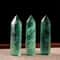 Green Fluorite Crystal Wand Polished Healing Stone Obelisk Decor 0