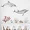 Underwater Ocean Wall Stickers Waterproof Fish Nursery Bathroom Decor 5