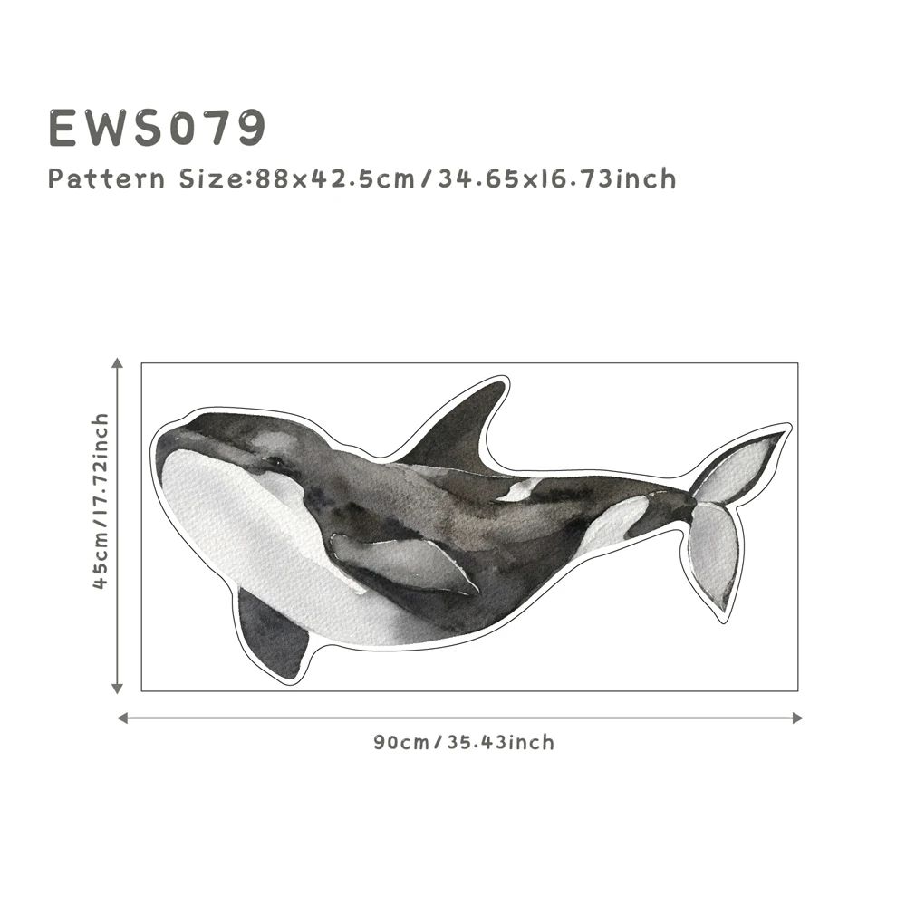 Underwater Ocean Wall Stickers Waterproof Fish Nursery Bathroom Decor 8