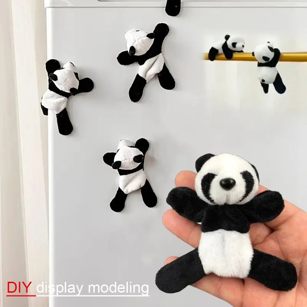 Cute Panda Figurines Desk Decor Set Cartoon Animal Home Office Ornaments 2