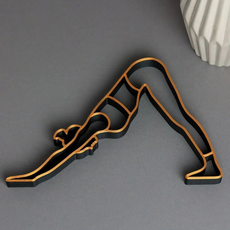 Abstract Yoga Lady Sculpture Modern Meditation Desk Home Decor 1