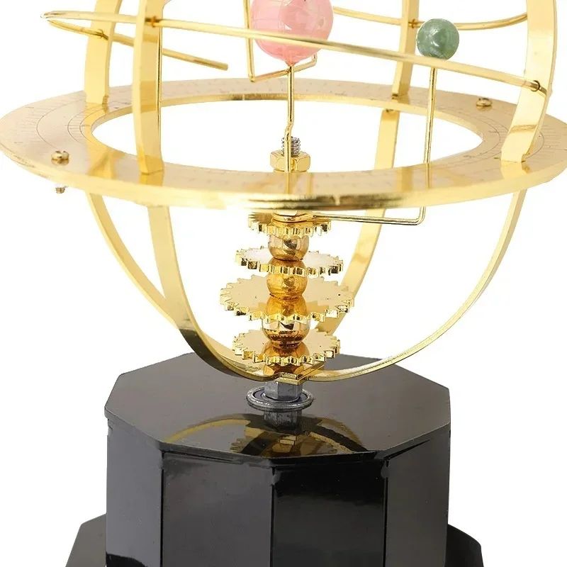 Mechanical Solar System Orrery Model Metal Astronomy Desk Decor 2