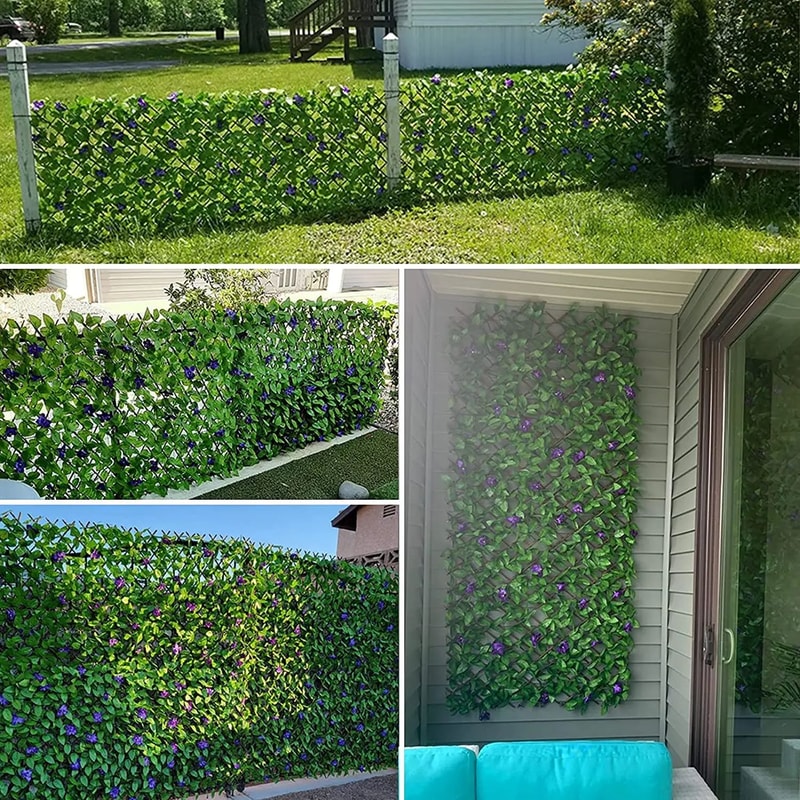 Expandable Artificial Ivy Privacy Fence Balcony Garden Decorative Screen 1