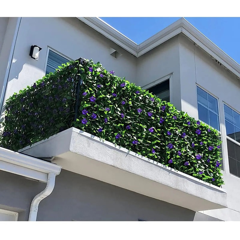 Expandable Artificial Ivy Privacy Fence Balcony Garden Decorative Screen 3