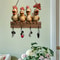 Wooden Chicken Key Holder Wall Mounted Decorative Key Rack 1
