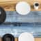 Modern Farmhouse Tie Dye Table Runner Rustic Linen Dining Decor 4