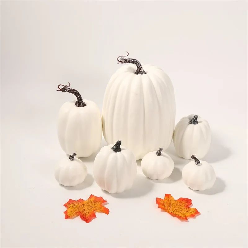 Artificial Pumpkin Decor Set Autumn Harvest Halloween Table Decorations 1
