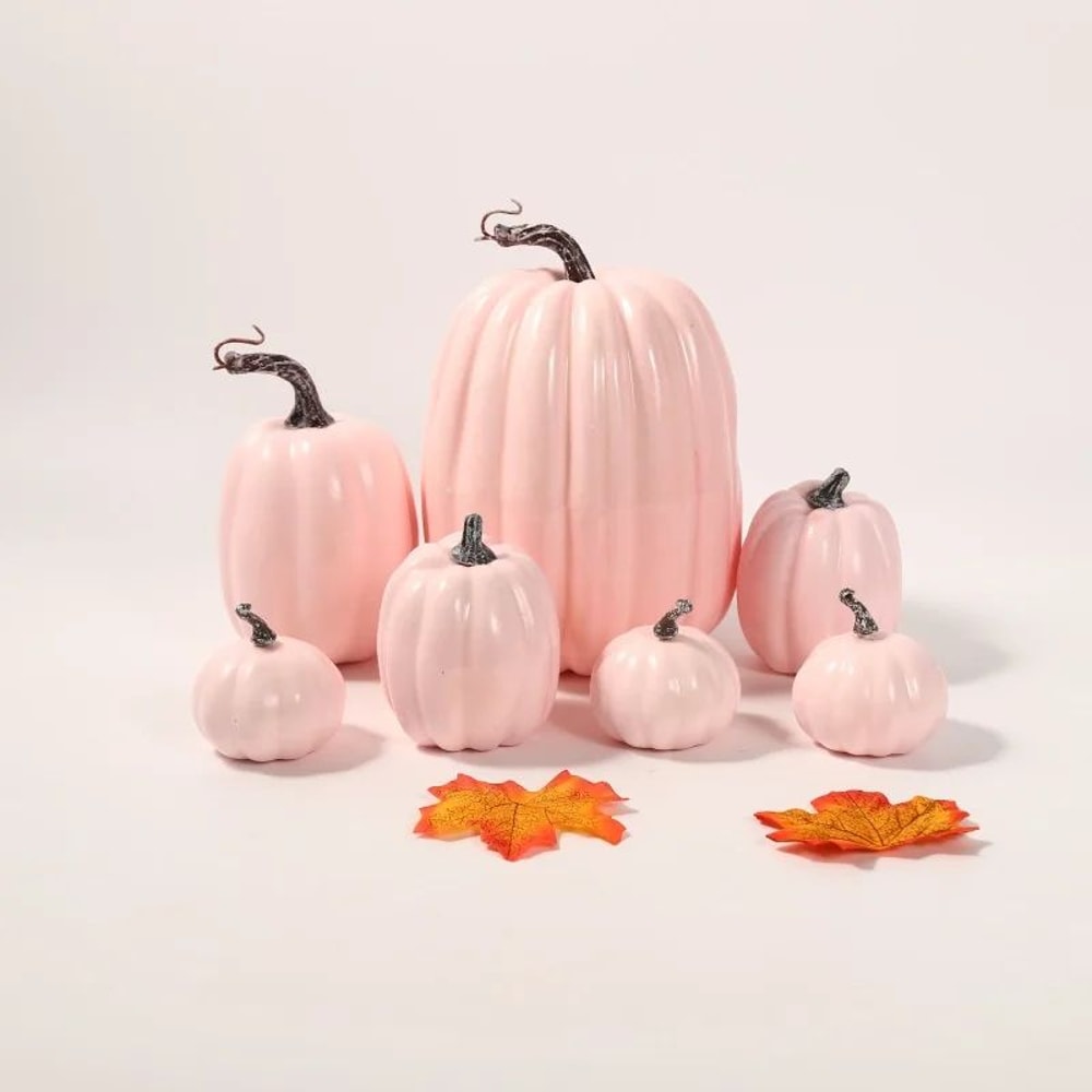 Artificial Pumpkin Decor Set Autumn Harvest Halloween Table Decorations 5