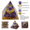 Crystal Energy Pyramid Healing Decor Reiki Chakra Resin Pyramid 7