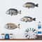 Ocean Fish Wooden Wall Decor Set Coastal Marine Art Hanging Sculpture 1
