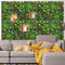 Artificial Grass Wall Panel Floral Privacy Hedge Greenery Decor 2