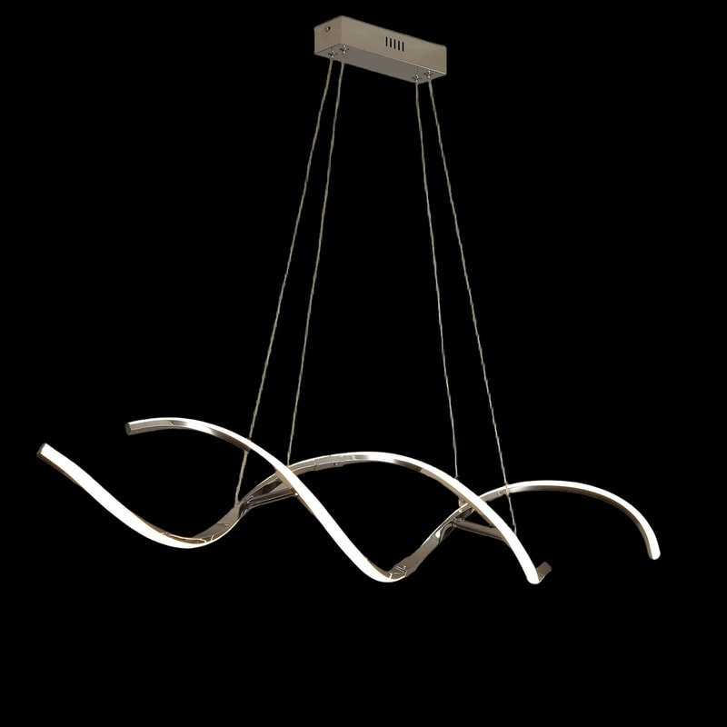 Modern LED Linear Chandelier Pendant Light For Dining Room Kitchen And Living Space 5