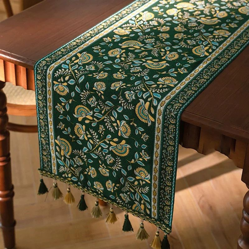 Farmhouse Lemon Floral Table Runner Kitchen Dining Table Decor 10