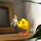 Funny Duck Statue Middle Finger Desk Decor Cute Resin Figurine 3