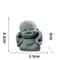 Zen Monk Statue Set Meditation Decor Mini Buddha Figurines 9