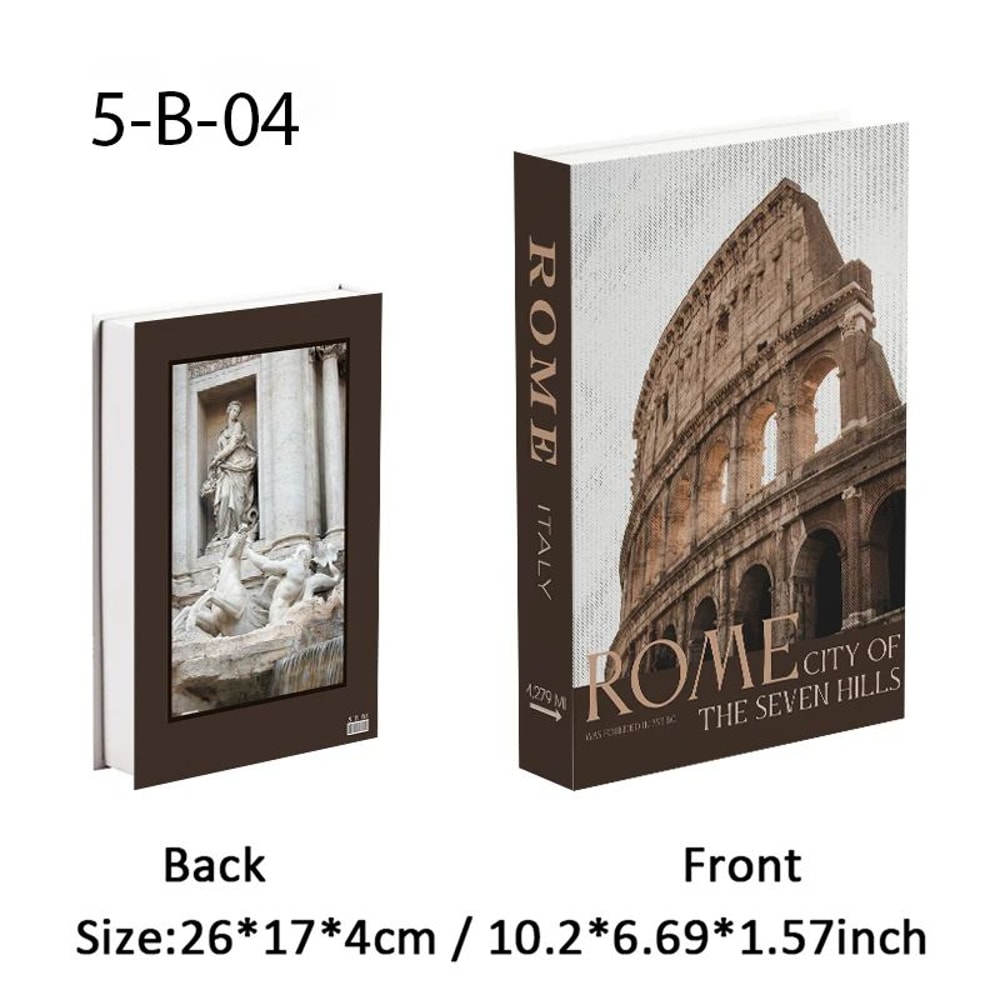Luxury Decorative Book Storage Box Hidden Storage Home Decor 15